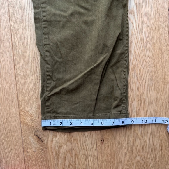 MADEWELL THE PERFECT VINTAGE WIDE LEG UTILITY EDITION OLIVE GREEN -27 - Picture 10 of 17